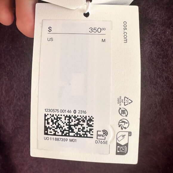 COS - BRUSHED-CASHMERE TURTLENECK JUMPER - Picture 5 of 6